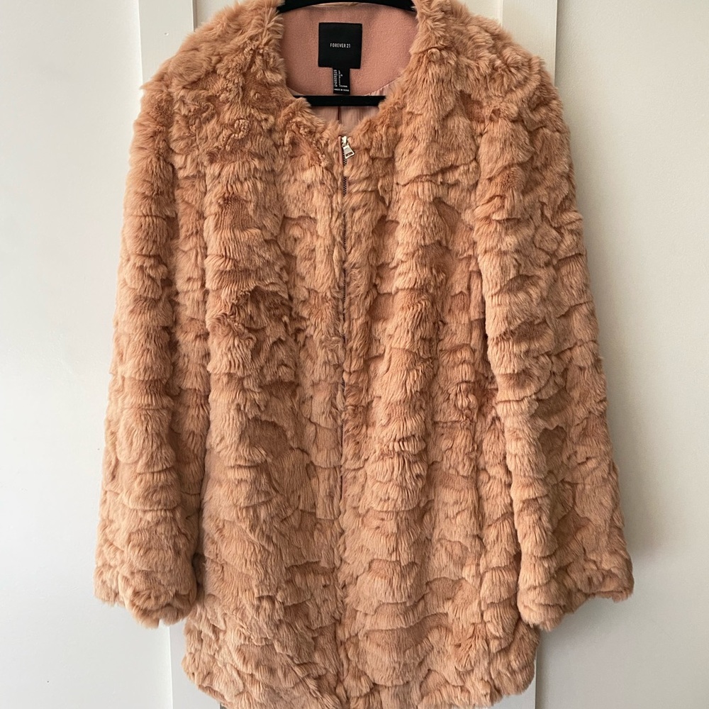 Faux fur jacket
